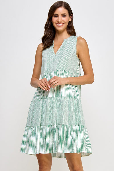 VESTIDO RAYADO CAPAS