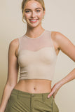 BLUSA CROP TOP TRANSPARENCIA