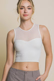 BLUSA CROP TOP TRANSPARENCIA