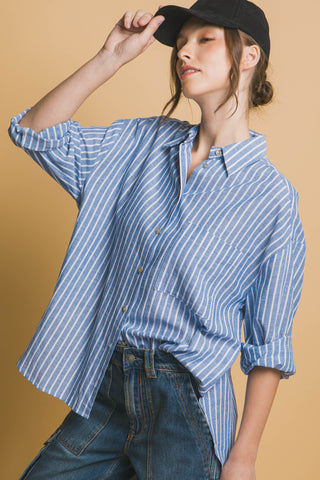 CAMISA ABOTONADA RAYADA
