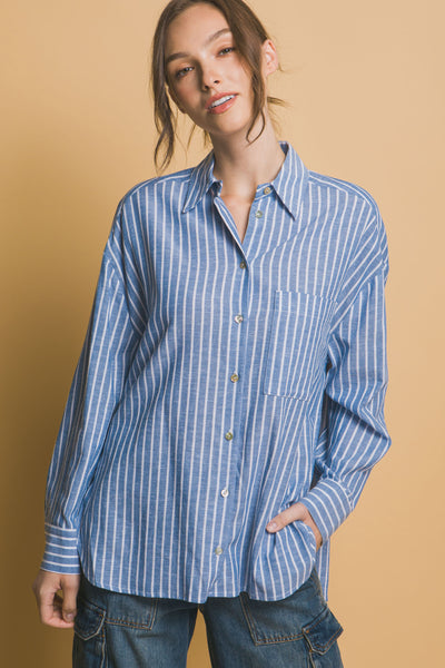 CAMISA ABOTONADA RAYADA