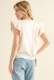 BLUSA MANGA RUFFLED