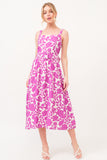 VESTIDO MIDI FLOREADO