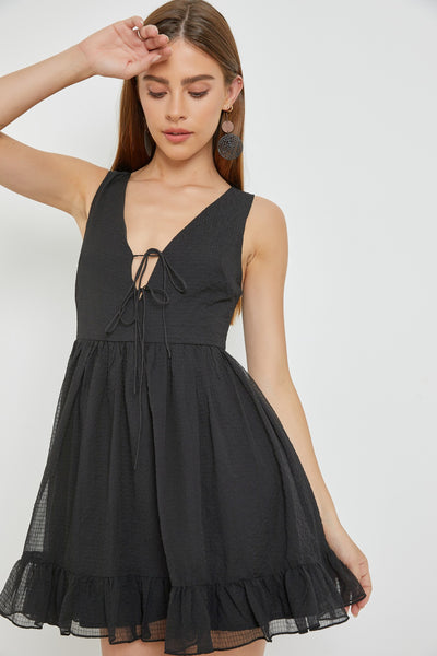 VESTIDO CORTO A LINE