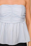 BLUSA STRAPLESS RUCHED