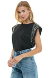 BLUSA HOMBRO PERLAS