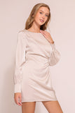 VESTIDO CORTO SATINADO