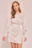 VESTIDO CORTO SATINADO