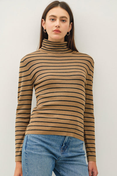 BLUSA TEJIDA CUELLO RAYAS