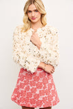 SACO CORTO PELUDO SEQUINS
