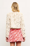 SACO CORTO PELUDO SEQUINS