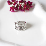 ANILLO  RODIO MULTIPLE TIRAS