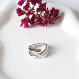 ANILLO  RODIO ENTRELAZADO