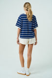 BLUSA RAYADA CONTRASTE