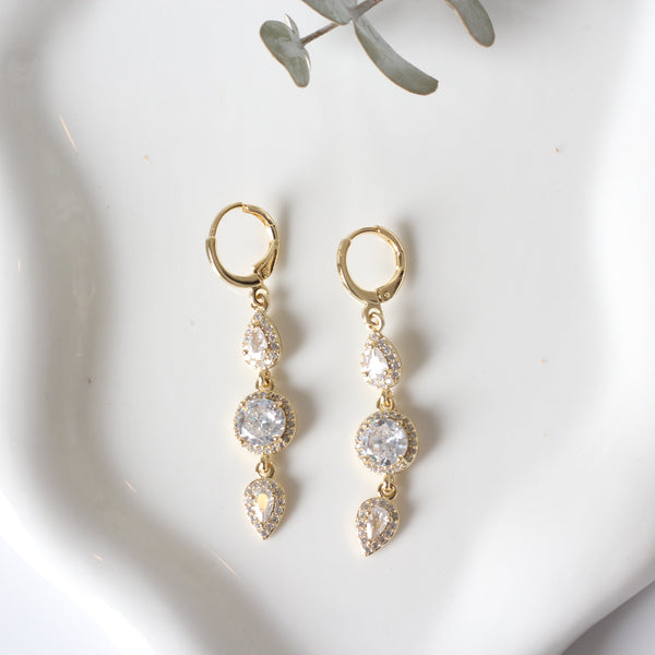 ARETE COLGANTE GOTA Y CIRCULO