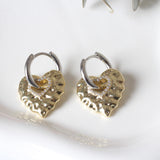 ARETES CORAZON BICOLOR ZIR