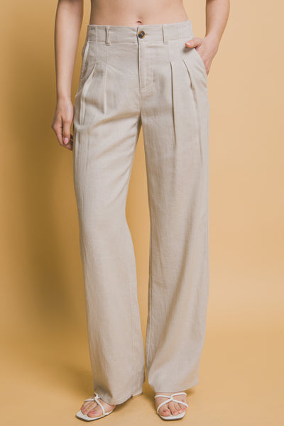 PANTALON LINO PINZAS