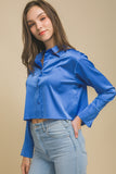 CAMISA CROP SATINADA