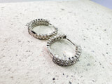 HUGGIE ZIRCONIAS PLATA