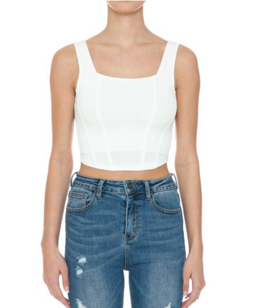 BLUSA CROP ESTILO CORSET