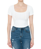 BLUSA CROP CORSET MANGA