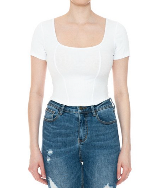 BLUSA CROP CORSET MANGA