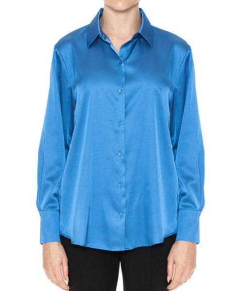 BLUSA ABOTONADA SATINADA