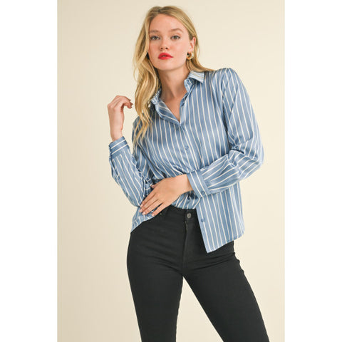 BLUSA ABOTONADA RAYADA