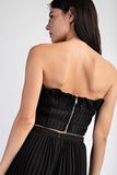 BLUSA STRAPLESS TABLONES