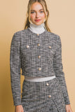 SACO CORTO ESTILO TWEED