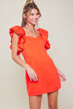 VESTIDO HOMBRO RUFFLED