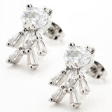 ARETE RODIO OSO ZIRCONIA