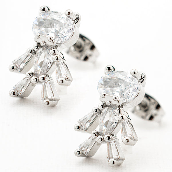ARETE RODIO OSO ZIRCONIA