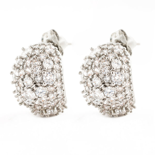 ARETE RODIO BOLA ZIRCONIAS