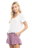BLUSA TEE CROP FOLD