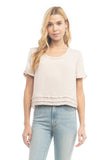 BLUSA TEE CROP FOLD