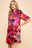 VESTIDO ABOTONADO ESTAMPADO