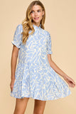 VESTIDO CORTO CAPAS PRINT