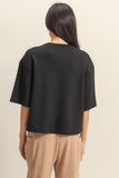BLUSA BASICA CORTA OVERSIZE