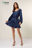 VESTIDO CORTO DEMIM CAPAS