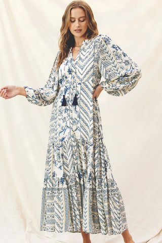 VESTIDO MAXI ESTAMPADO