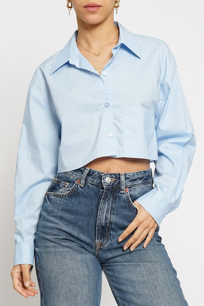 CAMISA CROP RAYAS
