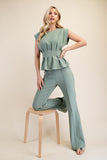 BLUSA PEPLUM PINZAS