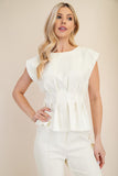 BLUSA PEPLUM PINZAS