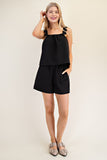 BLUSA CROP TIRANTES ONDAS