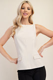 BLUSA CHALECO BOLSAS