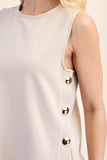 BLUSA TANK LARGA BOTONES