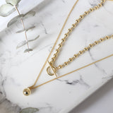 DOBLE CADENA BOLITAS