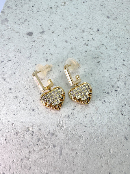 ARETE CORAZÓN CUADRITOS ZIR