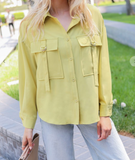 CAMISA ABOTONADA BOLSAS
